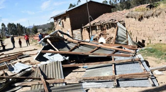 Viviendas afectadas por lluvias y vientos