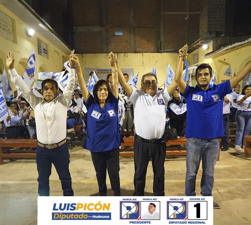 Luis Picón lanza a su hijo como candidato a diputado con Podemos Perú