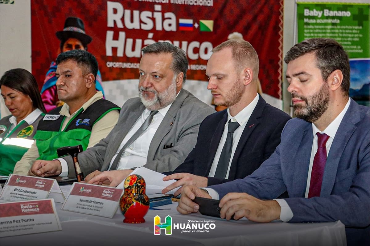 Huánuco se proyecta como “vitrina de negocio” tras llegada de delegación del gobierno ruso