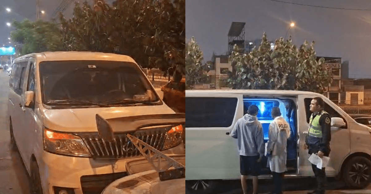 En Los Olivos, extorsionadores disparan contra un miniván de transporte público