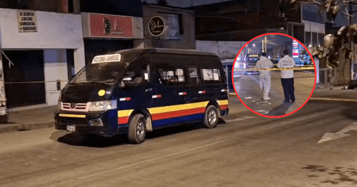 Extorsionadores asesinan a chofer de combi en feroz balacera en Comas