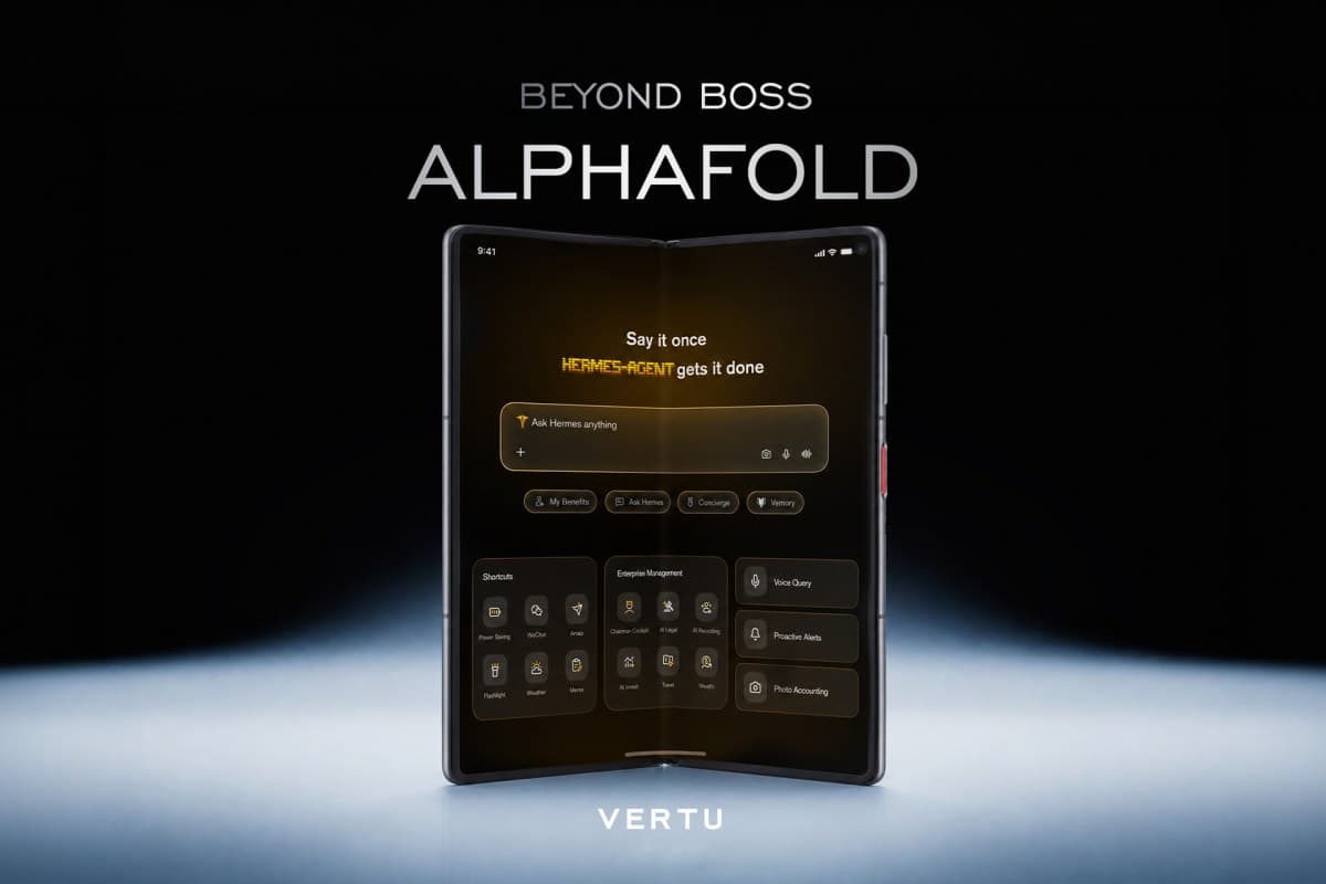 Vertu lanza un reloj plegable con inteligencia artificial para directivos de $6,880