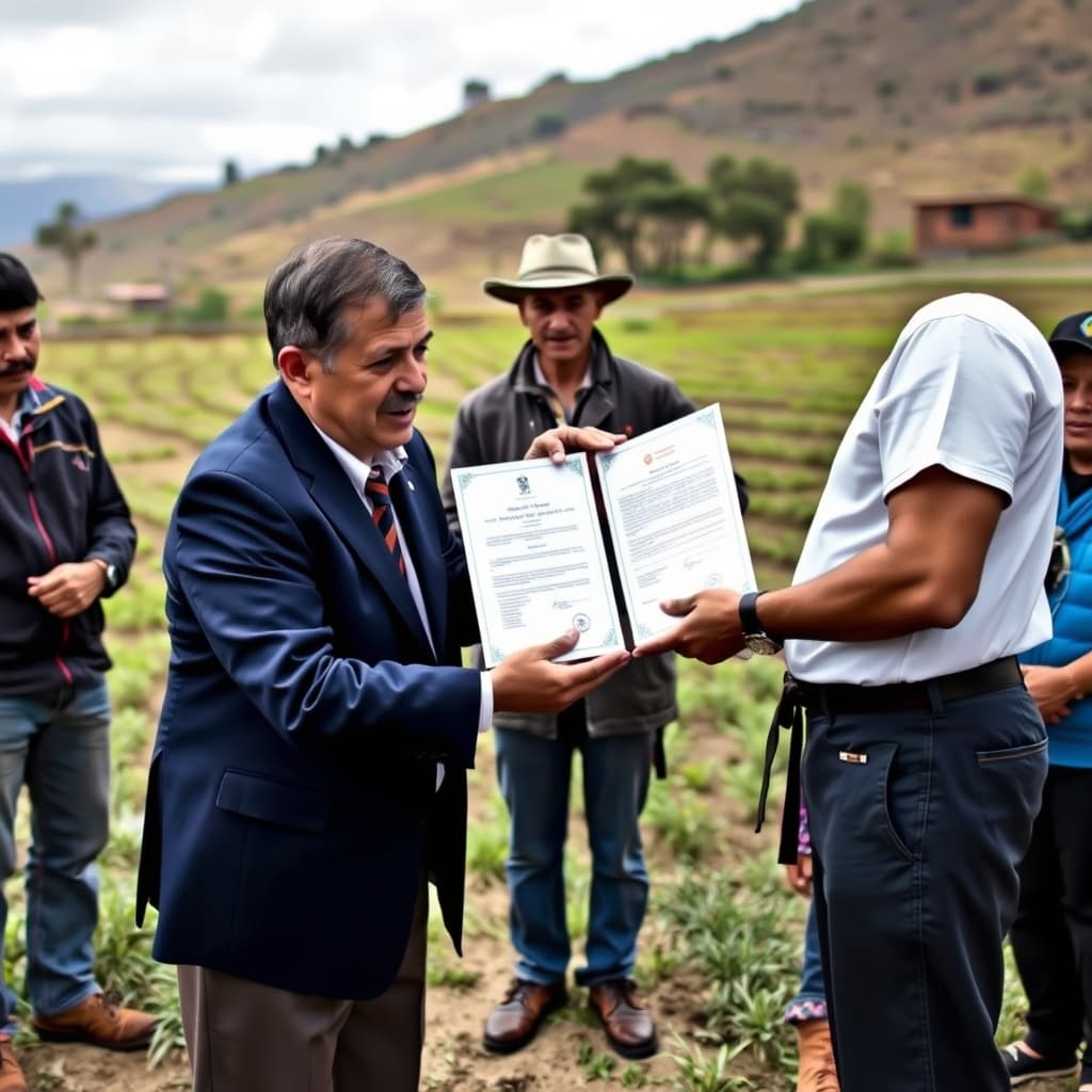 Midagri entrega 1.427 títulos de propiedad rural gratis a 8.600 agricultores en Huánuco