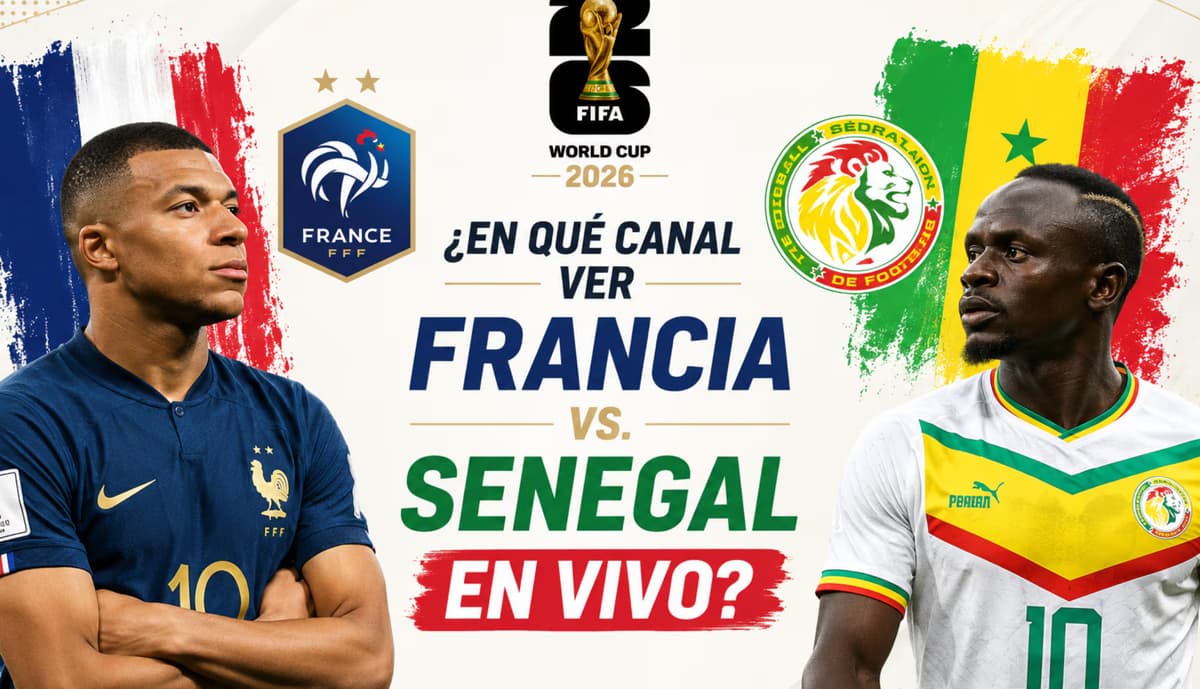 Francia vs. Senegal: horarios y canales para ver el partido del Mundial 2026