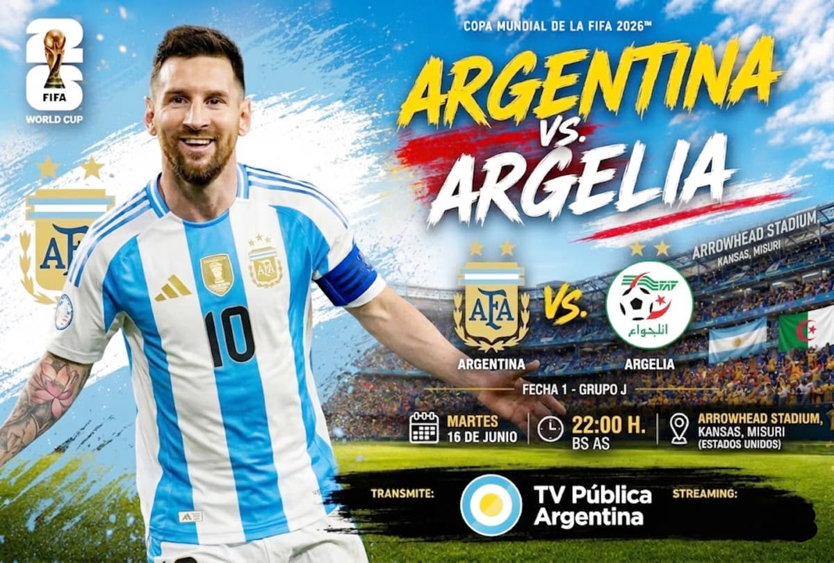 Argentina vs. Argelia: previa del debut en el Mundial 2026 por TV Pública