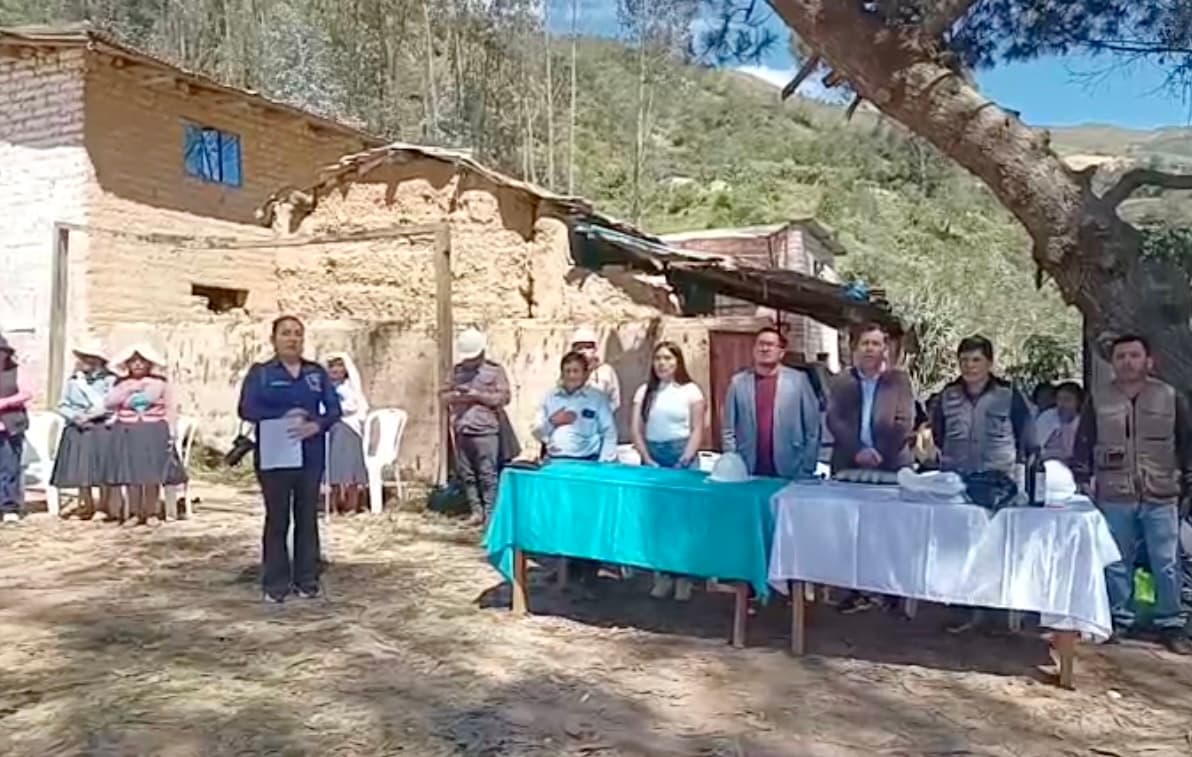 Chachaspata inicia obra de agua y saneamiento con presupuesto cercano a S/10 millones