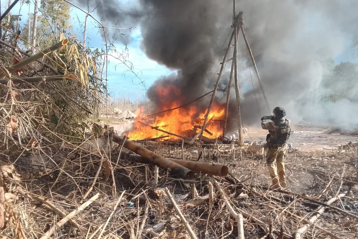 Fuerzas Armadas y PNP neutralizan bienes por más de S/ 26 millones en operativo contra minería ilegal en Madre de Dios