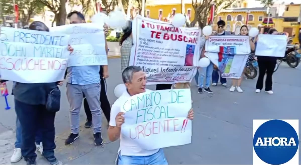 Familia de Miguel Infante exige cambiar al fiscal tras más de 46 días sin conocer su paradero