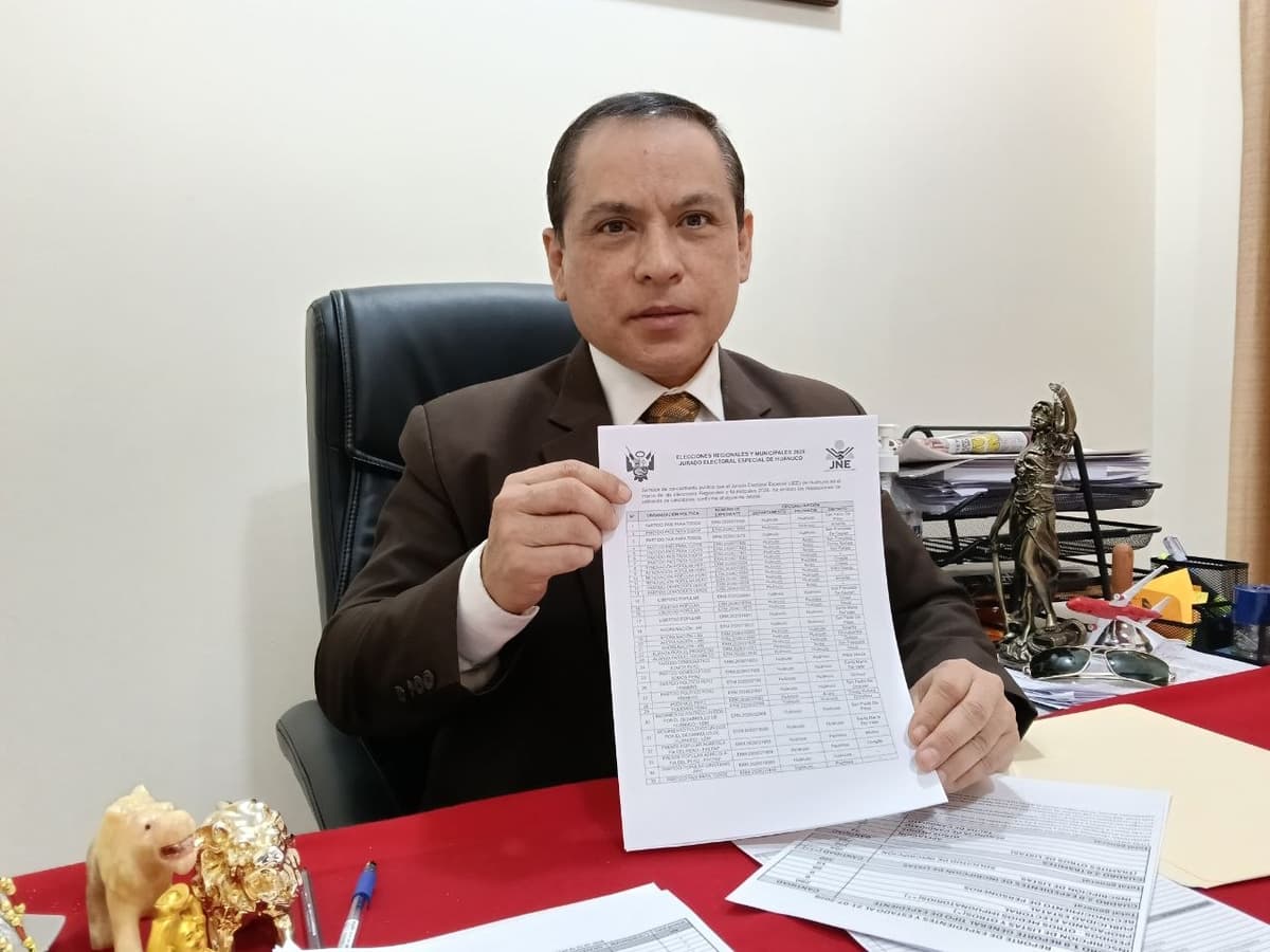 JEE revisa 17 informes por posibles omisiones de candidatos en Huánuco