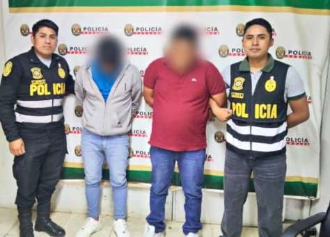 Dos detenidos por presunta banda investigada por robo de vehículos y extorsión en Huánuco