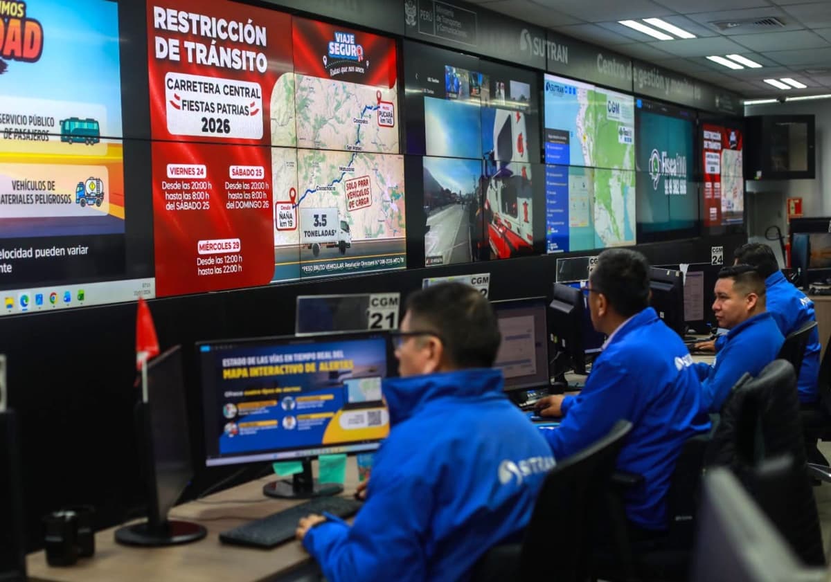 Fiestas Patrias: Sutran refuerza operativos y recuerda restricción para camiones en Carretera Central