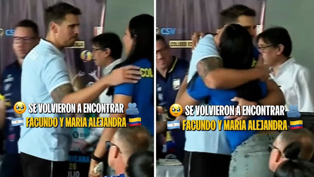 Morando y Marín: emotivo abrazo en la Sudamericana de Vóley