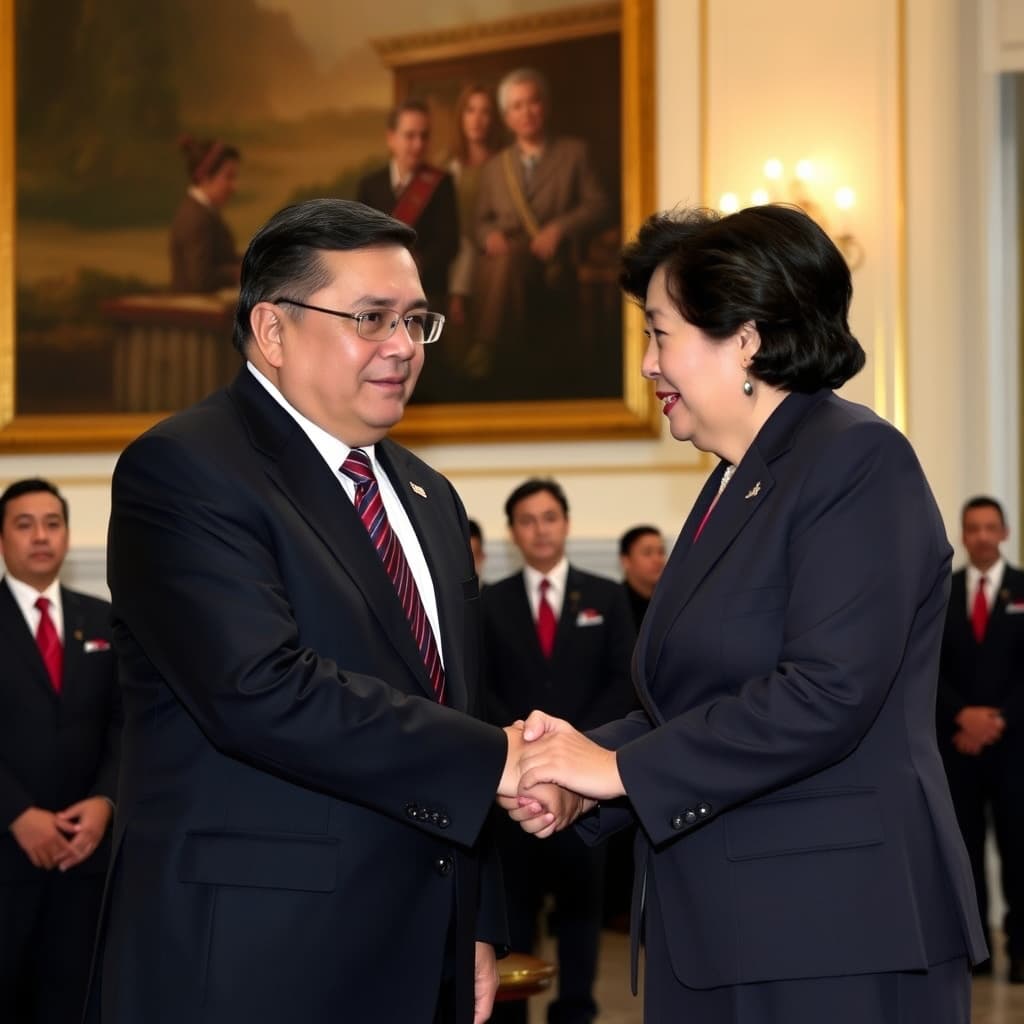 Presidente Balcázar recibe a Keiko Fujimori en Palacio de Gobierno para reunión de transferencia