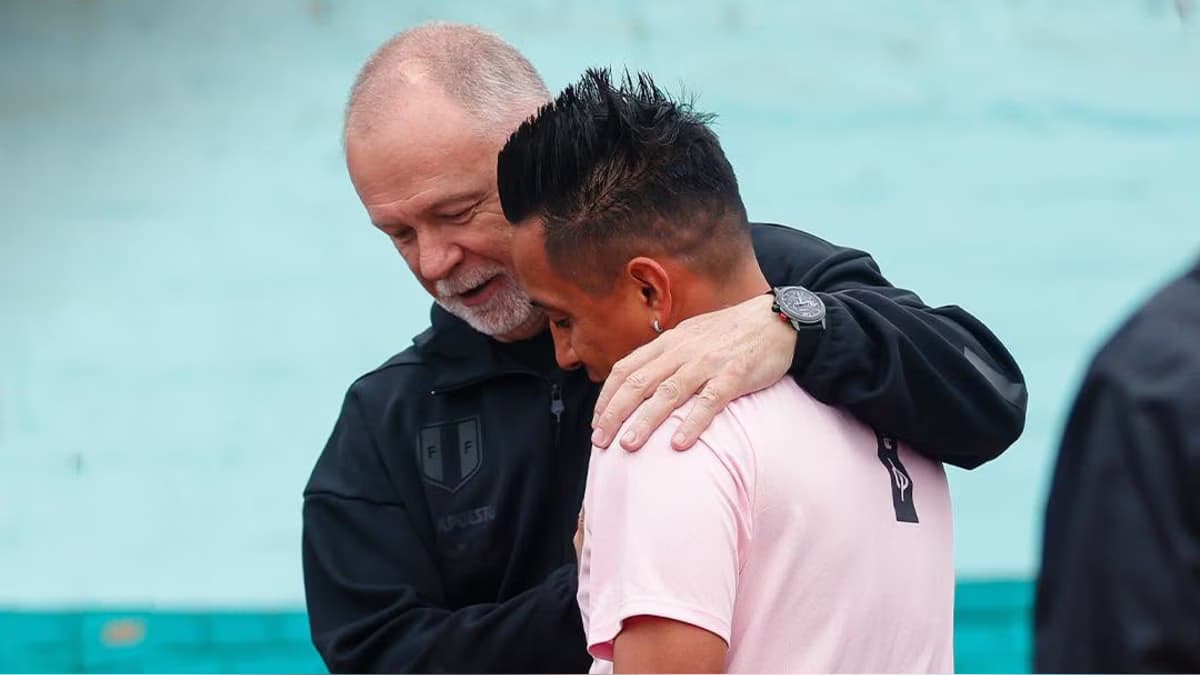 Mano Menezes visitó entrenamiento de Sport Boys y conversó con Christian Cueva