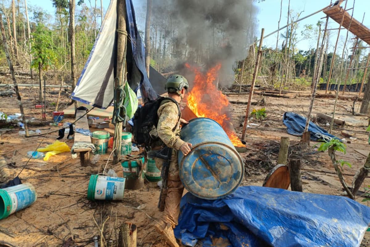 Fuerzas de orden golpean a minería ilegal con S/ 31 millones en pérdidas en Madre de Dios