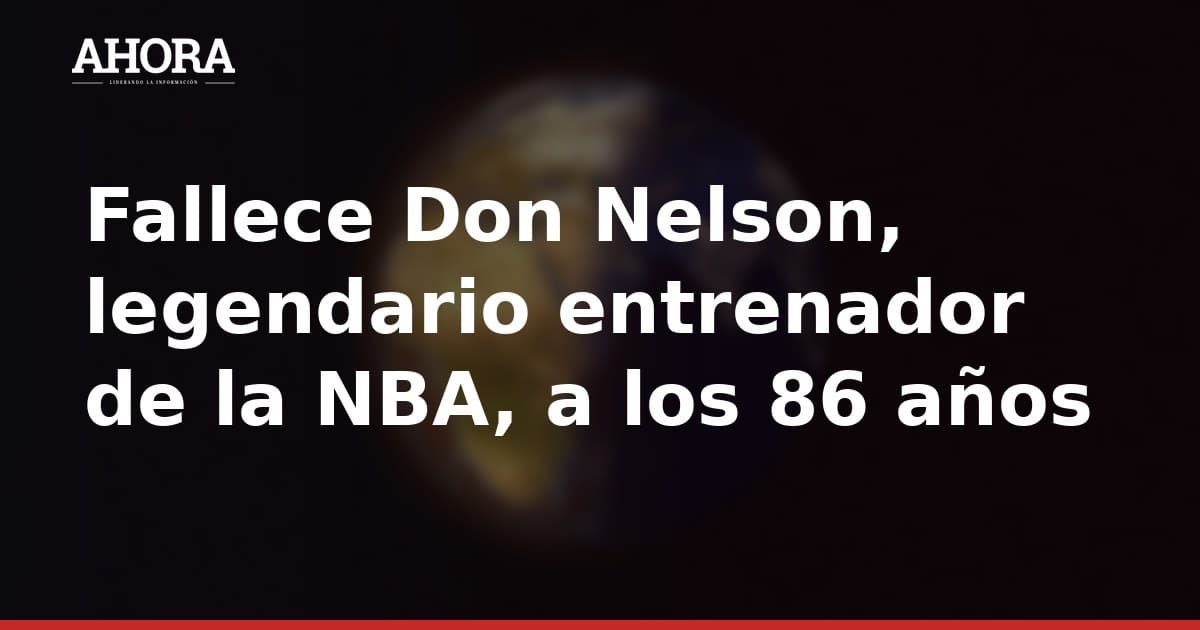 Fallece Don Nelson, legendario entrenador de la NBA, a los 86 años