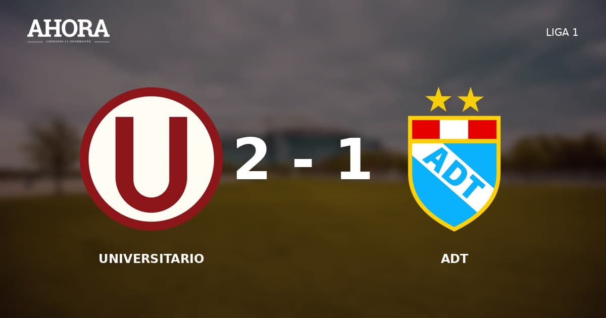 Universitario derrotó 2-1 a ADT en Tarma y se mantiene en la pelea por el título de la Liga 1