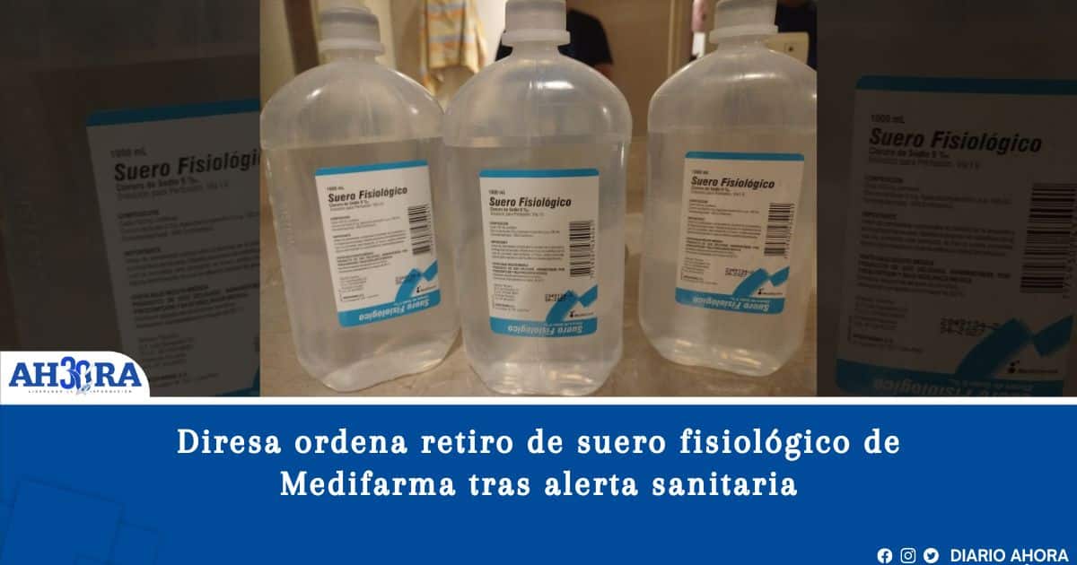 Diresa ordena retiro de suero fisiológico de Medifarma tras alerta sanitaria 