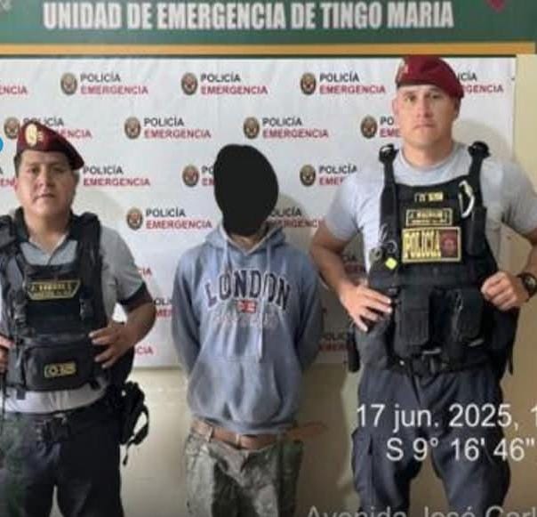 Detienen a sujeto con orden de captura por hurto agravado en Rupa Rupa
