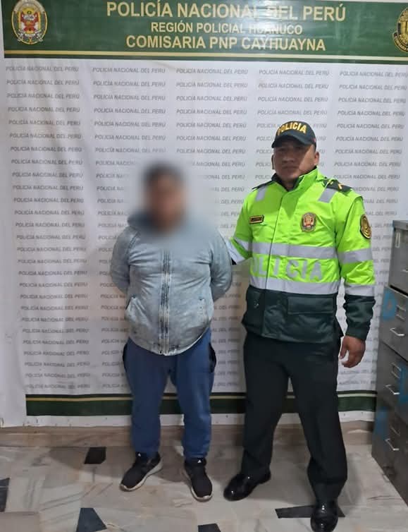 Capturan a hombre con requisitoria por robo agravado en Pillco Marca