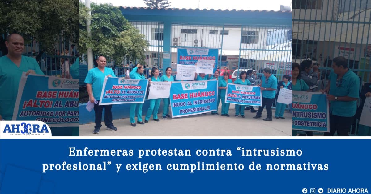 Enfermeras protestan contra “intrusismo profesional” y exigen cumplimiento de normativas