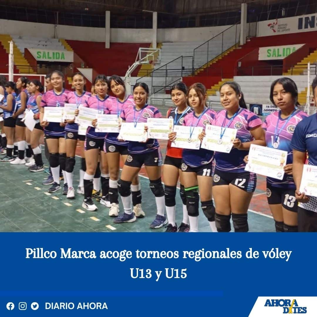 Pillco Marca acoge torneos regionales de vóley U13 y U15