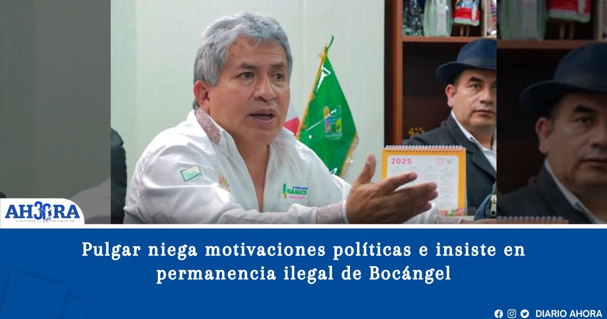 Pulgar niega motivaciones políticas e insiste en permanencia ilegal de Bocángel 