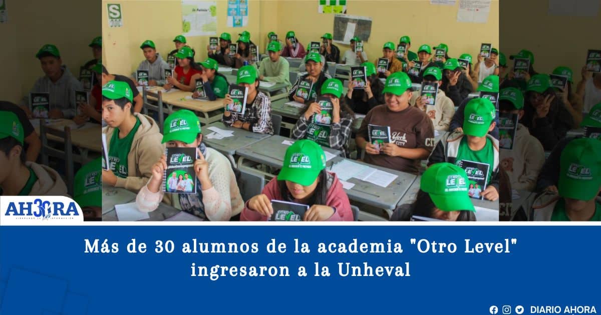 Más de 30 alumnos de la academia "Otro Level" ingresaron a la Unheval