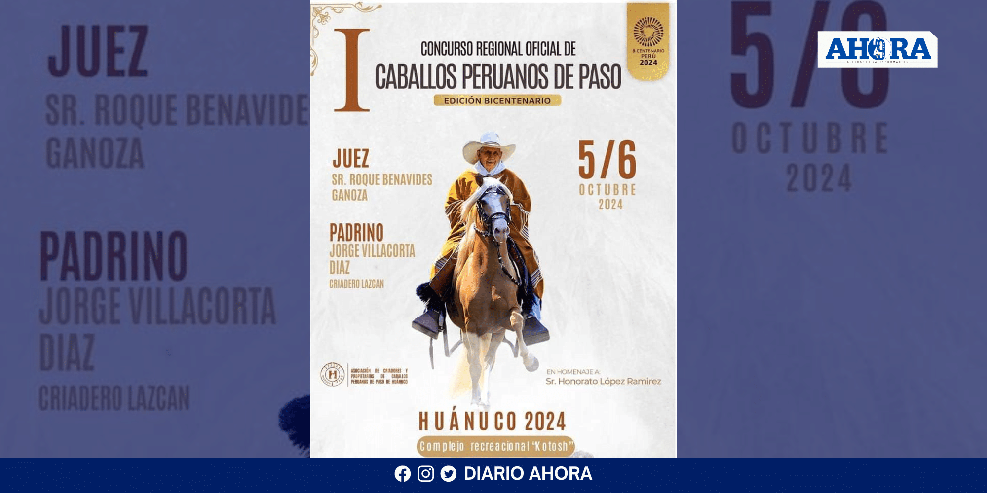 Huánuco albergará concurso de Caballos Peruanos de Paso con apoyo de autoridades y empresarios