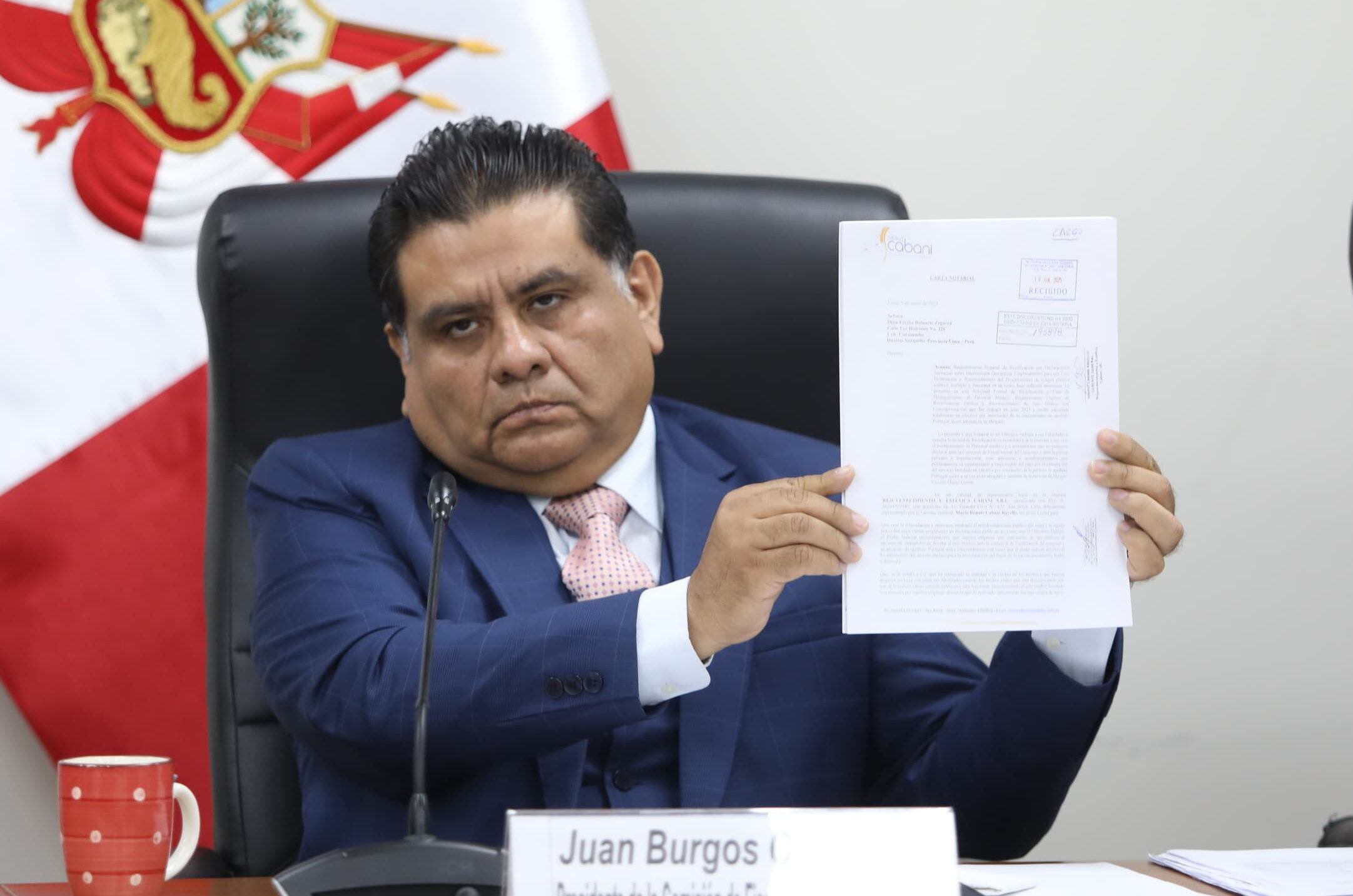Juan Burgos impulsará la moción de vacancia y recolectará firmas