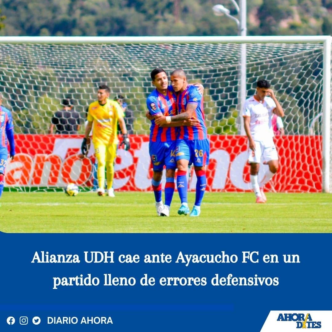 Alianza UDH cae ante Ayacucho FC en un partido lleno de errores defensivos