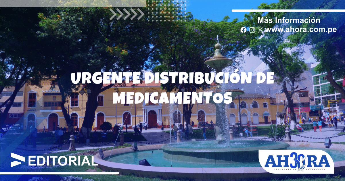 Urgente distribución de medicamentos