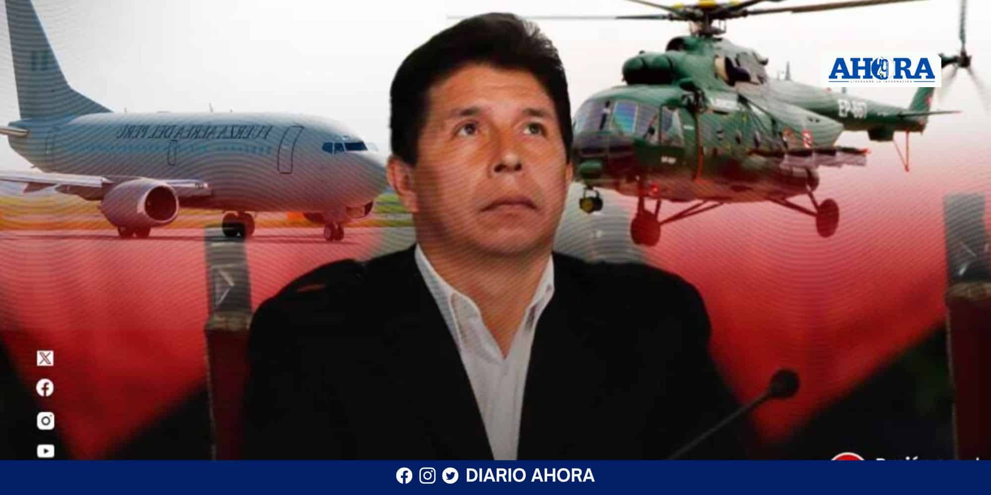 Pedro Castillo: presentan denuncia constitucional por uso de avión y helicópteros