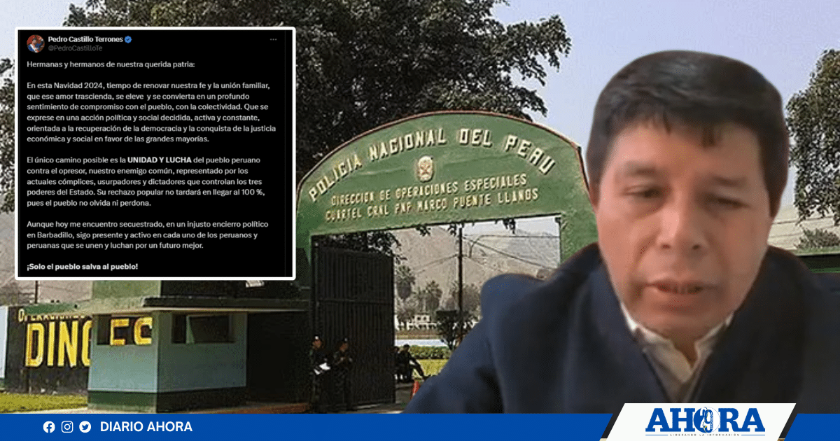La Navidad de Pedro Castillo: mensajes de lucha y crítica al actual régimen