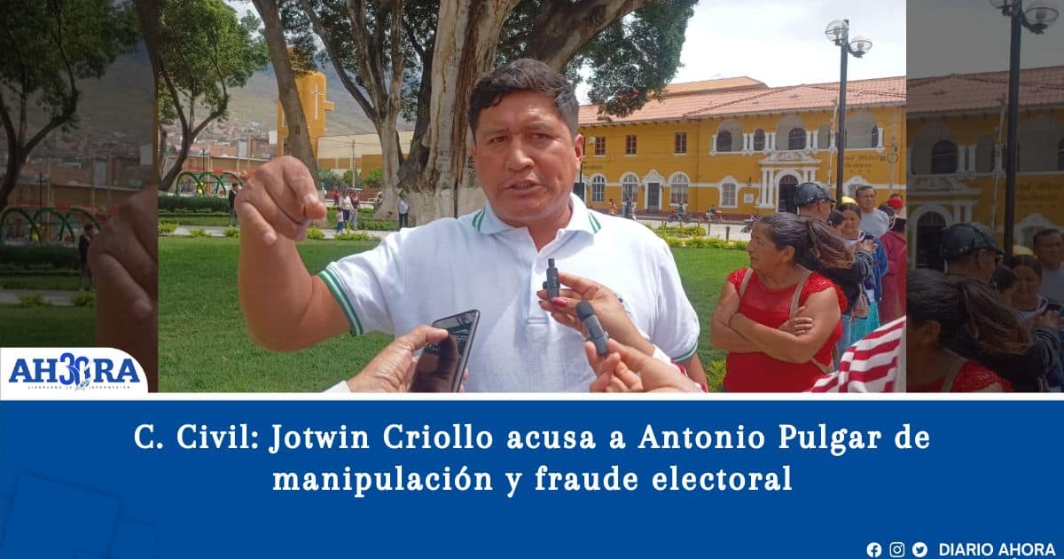 Construcción Civil: Jotwin Criollo acusa a Antonio Pulgar de manipulación y fraude electoral