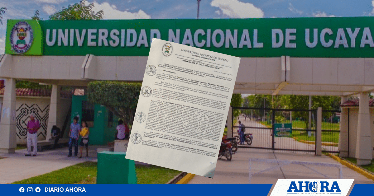 Rector de la Unheval fue reconocido como “Profesor Honorario” por la Universidad Nacional de Ucayali