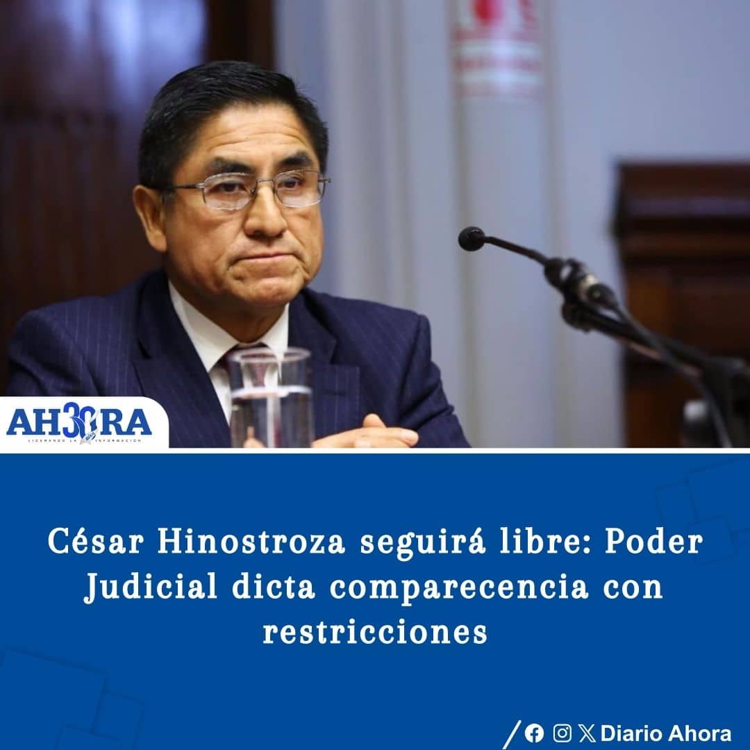 César Hinostroza seguirá libre: Poder Judicial dicta comparecencia con restricciones