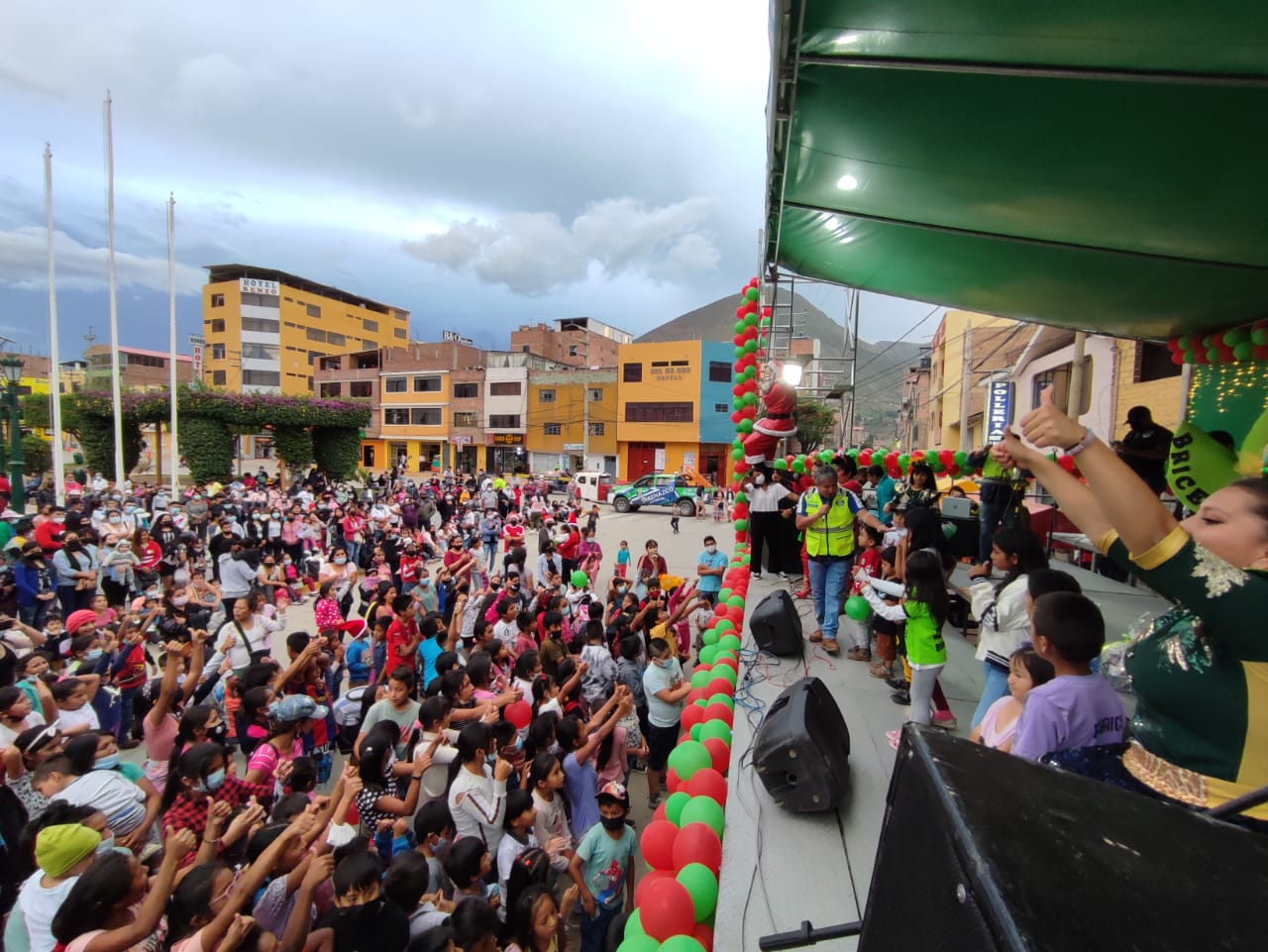 Amarilenses disfrutaron de actividades de navidad en la Plaza Mayor