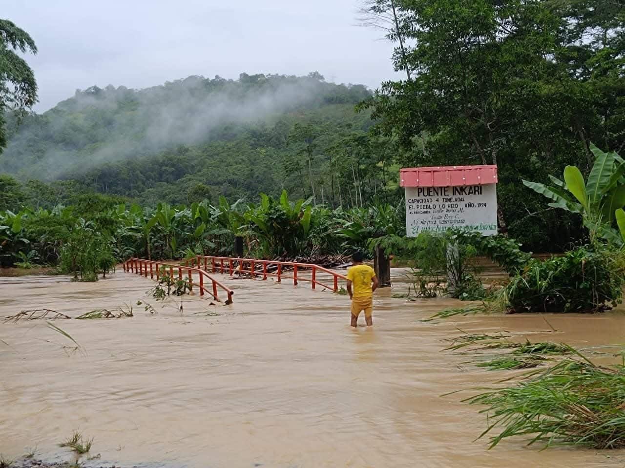 Lluvias fuertes por 47 horas que ponen en riesgo a siete provincias de Huánuco