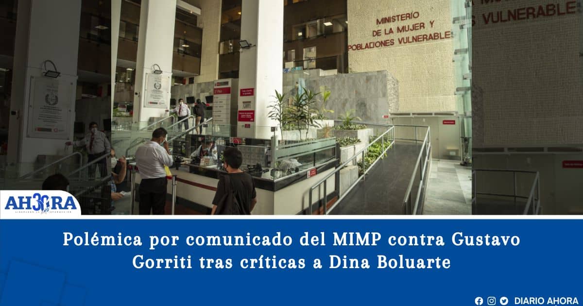 Polémica por comunicado del MIMP contra Gustavo Gorriti tras críticas a Dina Boluarte