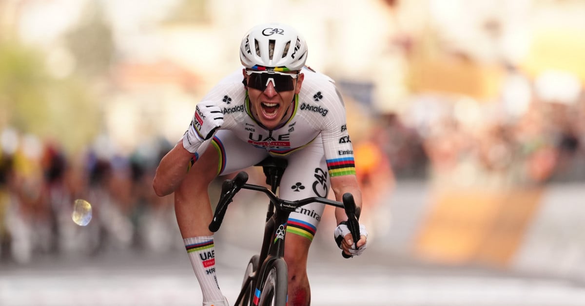 Pogacar gana la Milan-San Remo pese a sufrir una caída