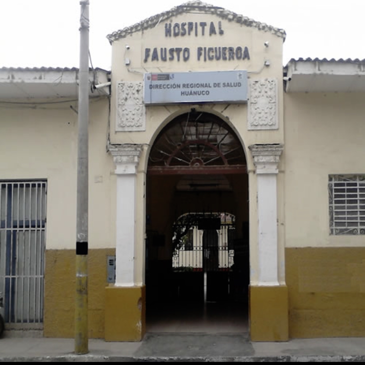 Fachada de la sede de la Diresa, antiguo hospital Fausto Figueroa