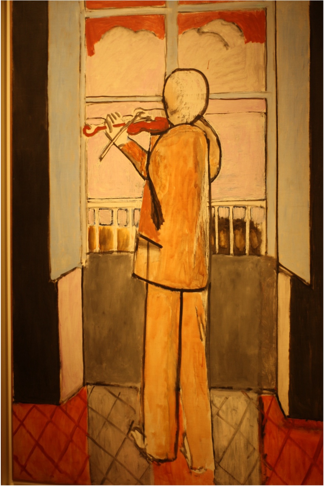 El violinista en la ventana 1918 Óleo sobre tela